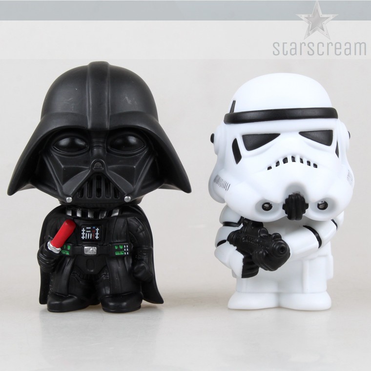 (Set) Darth Vader & Storm Trooper - Star Wars - 3,9"