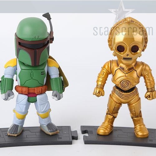 (Set) Bobba Fett & C3PO - Star Wars - 3,7"